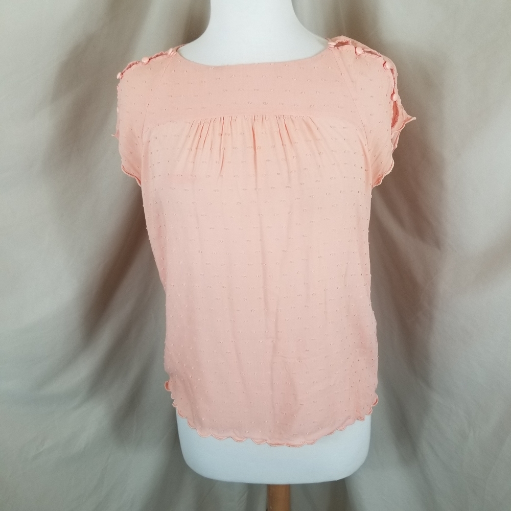 Anthro Maeve Short Sleeved Blouse